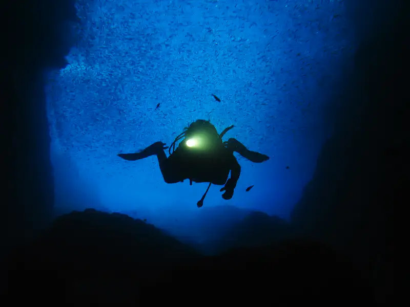 buceo nocturno