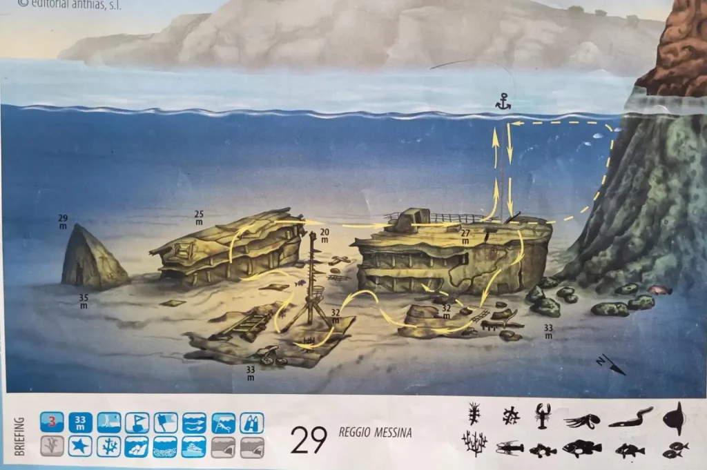 Buceo en Pecio Reggio Messina